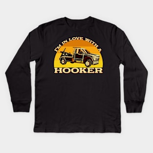 Tow Trucker Operator Kids Long Sleeve T-Shirt